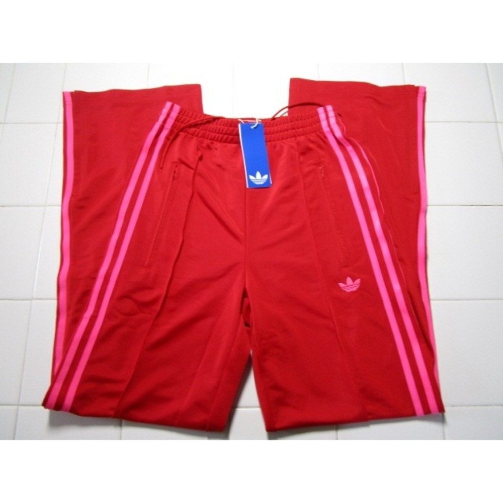 Adidas Originals JW1225 Firebird Track Pants Red Pink Women's 2XS XXS